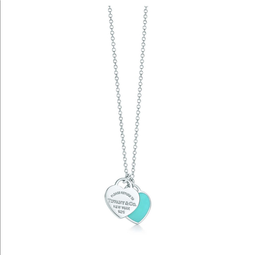Tiffany double heart necklace